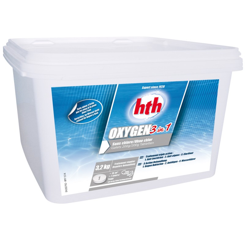 oxygène actif 3 en 1 HTH 3 kg